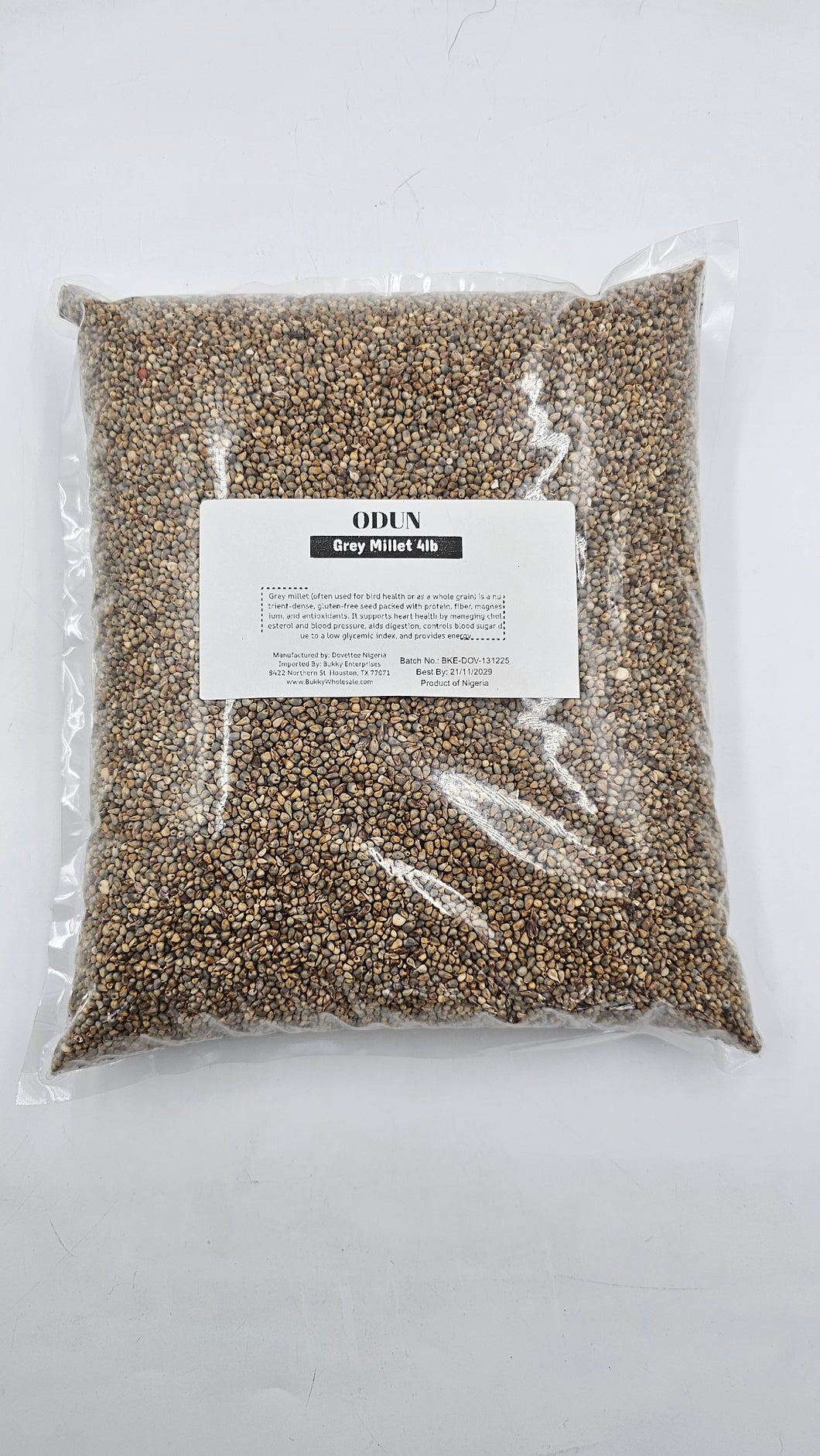 Nigerian Millet (Grey) - 4lbs